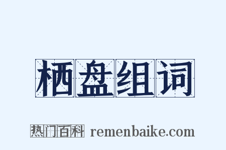 栖盘组词是什么意思的图片